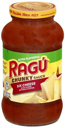 Ragu Six Cheese Chunky Sauce 24 Oz Nutrition Information Innit