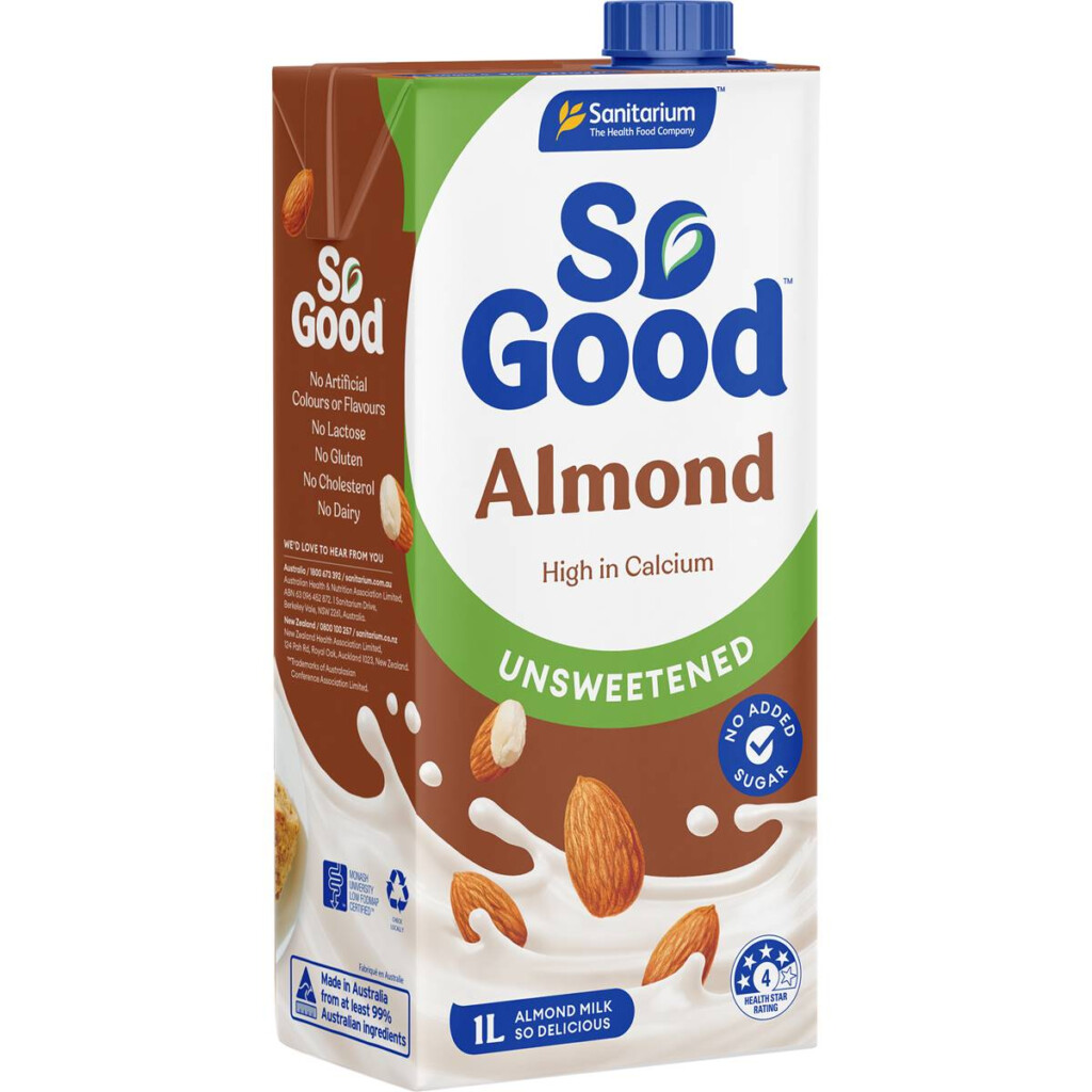 Sanitarium Almond Milk Nutritional Information At Julia Carr Blog
