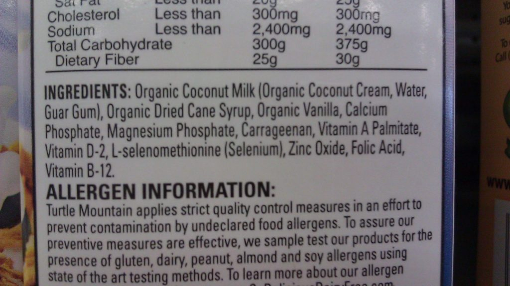 Silk Unsweetened Almond Coconut Milk Nutrition Facts Nutrition Ftempo