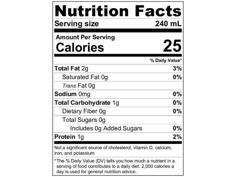 Silk Unsweetened Almond Milk Nutritional Information Blog Dandk