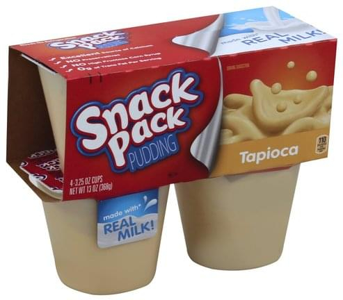 Snack Pack Tapioca Pudding 4 Ea Nutrition Information Innit