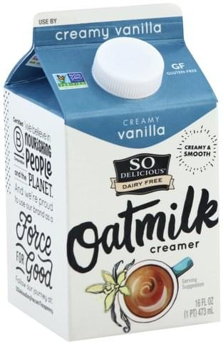 So Delicious Oatmilk Creamy Vanilla Creamer 16 Oz Nutrition 