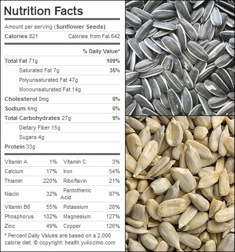 Sunflower Seed Nutrition Facts And Health Benefits 54 OFF