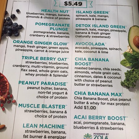 Tropical Smoothie Cafe Nutrition Information Blog Dandk