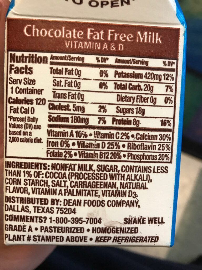Trumoo Chocolate Milk Carton Nutrition Besto Blog