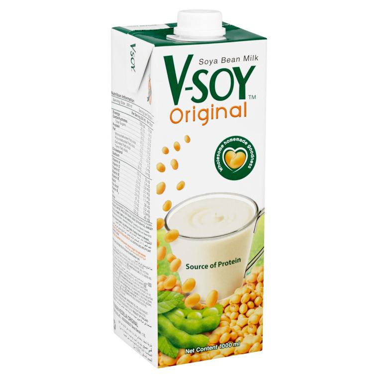 V SOY ORIGINAL SOYA BEAN MILK UHT 1L CCK Local Family Grocer Sarawak