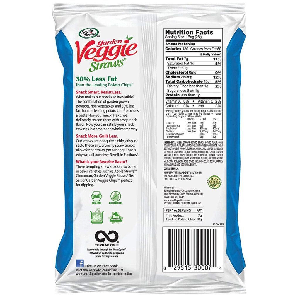 Veggie Straws Nutrition Information Besto Blog
