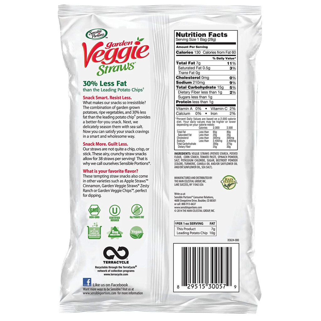 Veggie Straws Nutrition Information Besto Blog