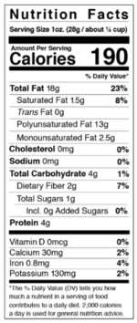 Walnut Nutrition Facts California Walnuts