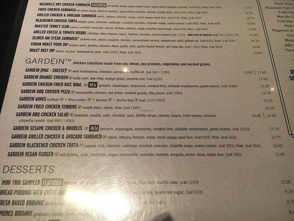Yard House Restaurant Nutritional Information Besto Blog